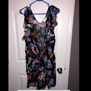 Hawaiian style plus size romper